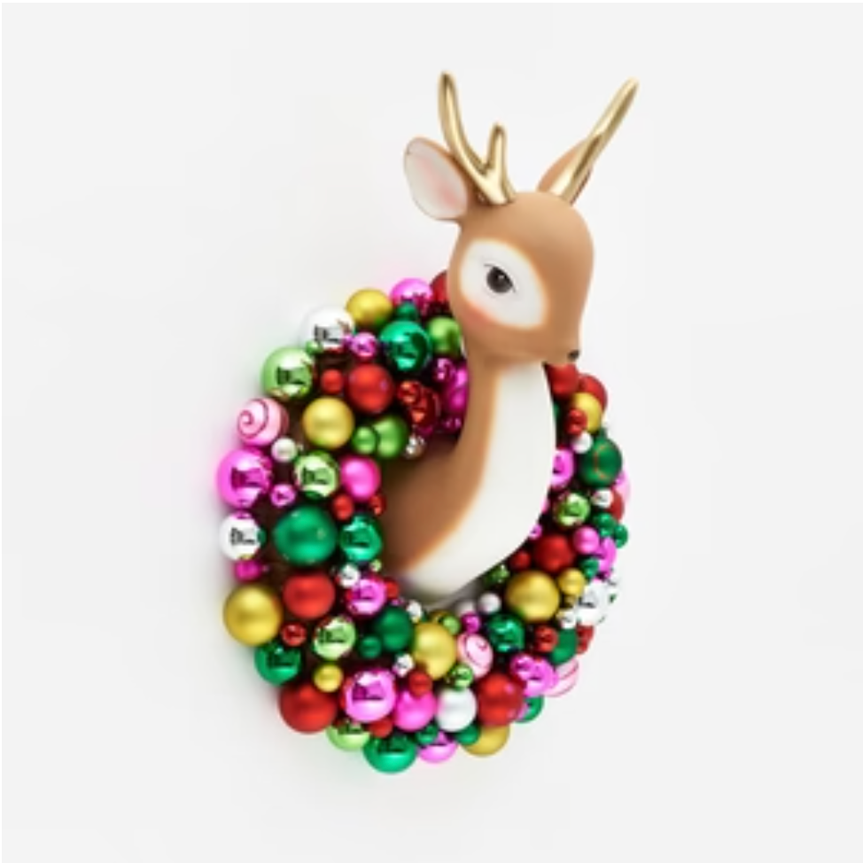 Deer Bust with Wreath - Victoria's Toy Station