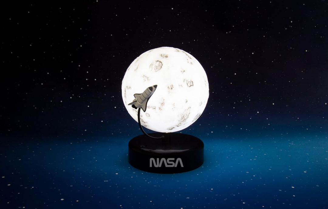 NASA Moon Mood Light and a Gentle Orbiting Rocket.