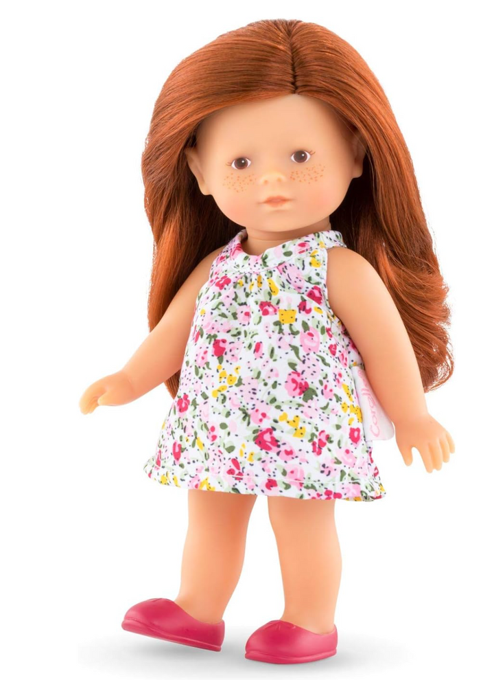 Ruby 8" Doll with Red Hair and Floral Dress