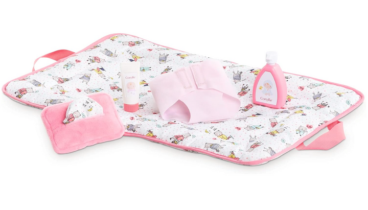 2-in-1 Changing Accessories Set - 5Piece Play Set for 14" & 17" Baby Dolls