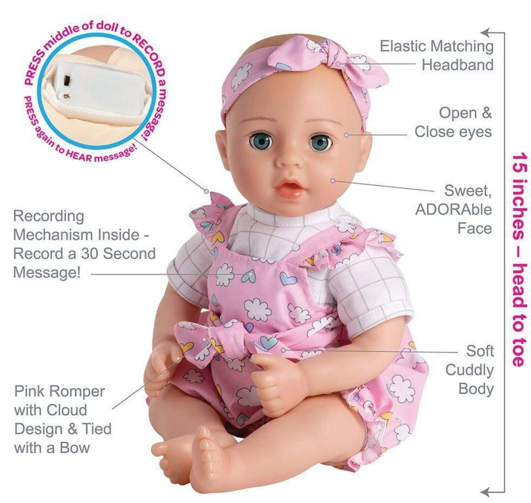 Wrapped in Love Precious Baby Doll with Voice Recorder