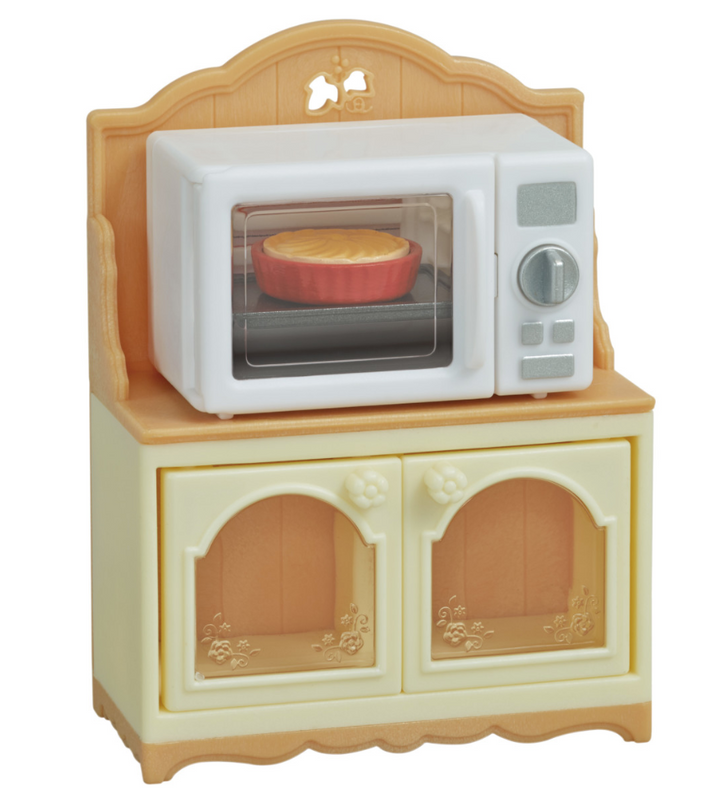 MICROWAVE CABINET CALICO - Victoria's Toy Station