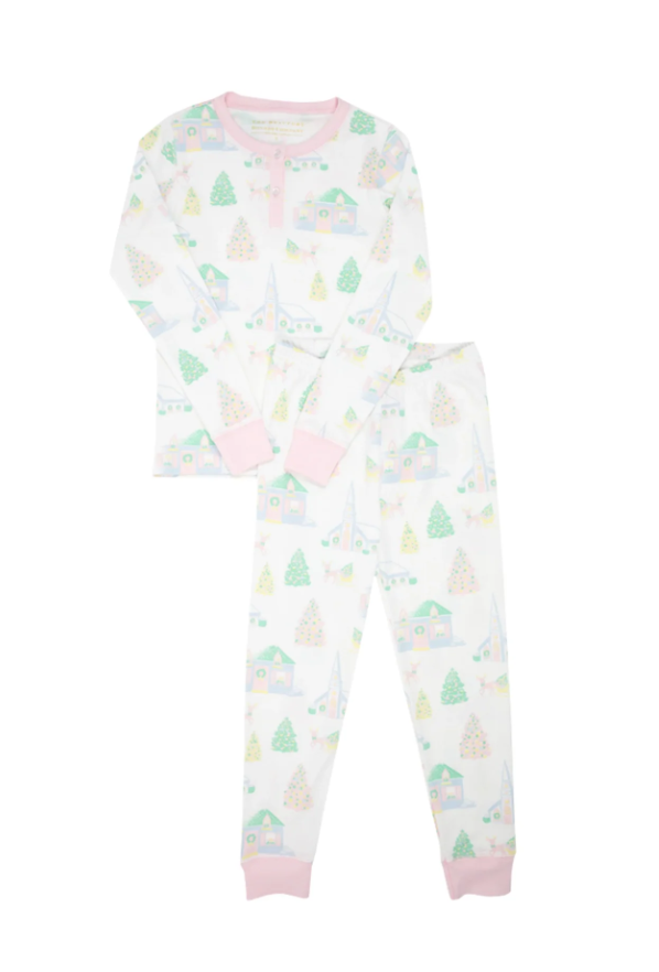 Sleigh Bells and Pastels/Palm Beach Pink Sara Janes Sweet Dream Set - Victoria's Toy Station