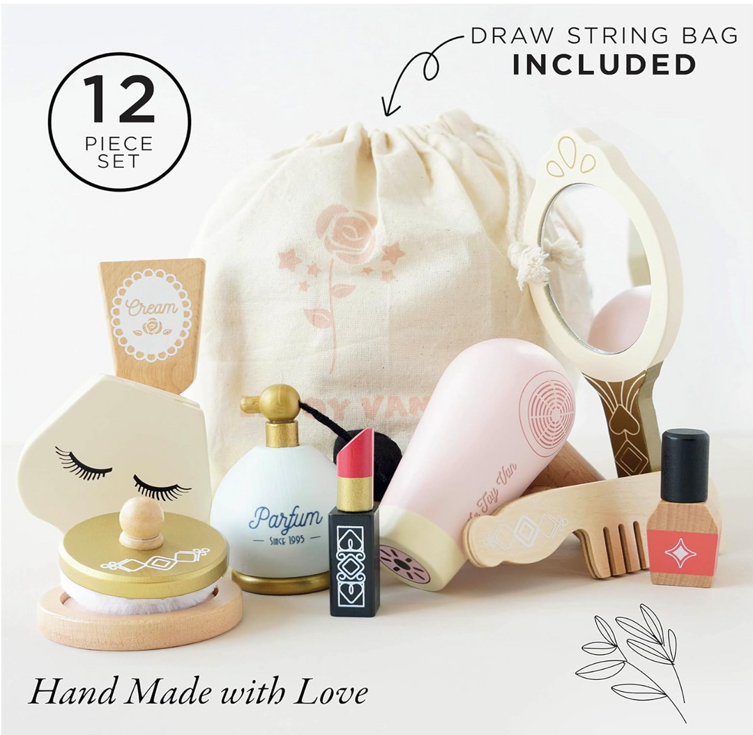 Star Beauty Bag With Wooden Accessories