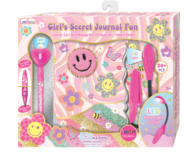 Girl's Secret Journal Fun, Groovy Flower