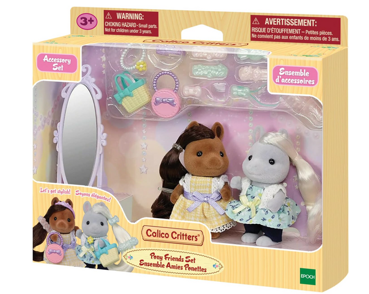 Bella,Giselle Pony Friends Set, Dollhouse Playset with Figures and Accessories - Victoria's Toy Station