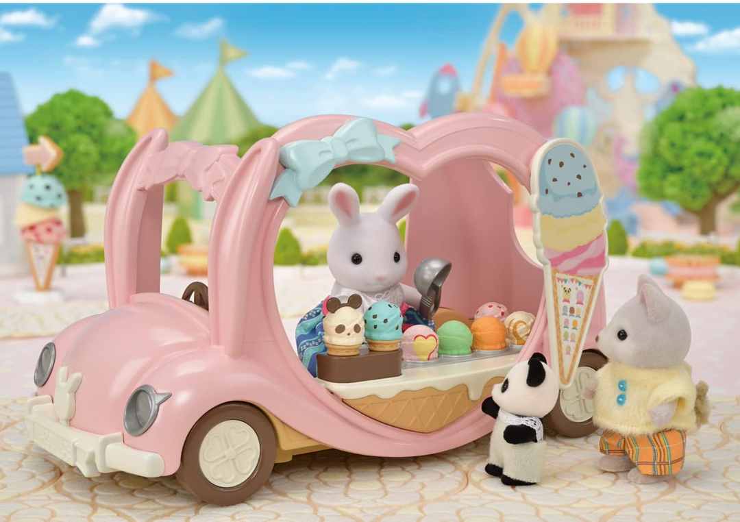 Calico Critters Ice Cream Van, Toy Vehicle for Dolls