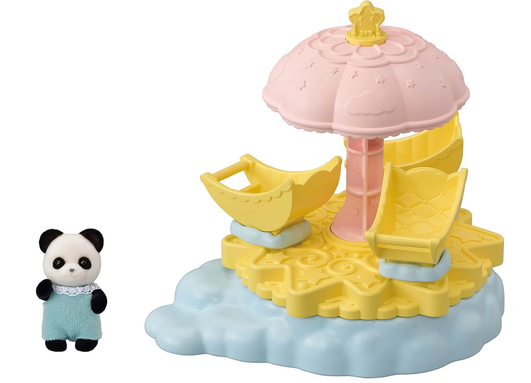 Calico Critters Baby Star Carousel, Dollhouse Playset with Collectible Doll Figure