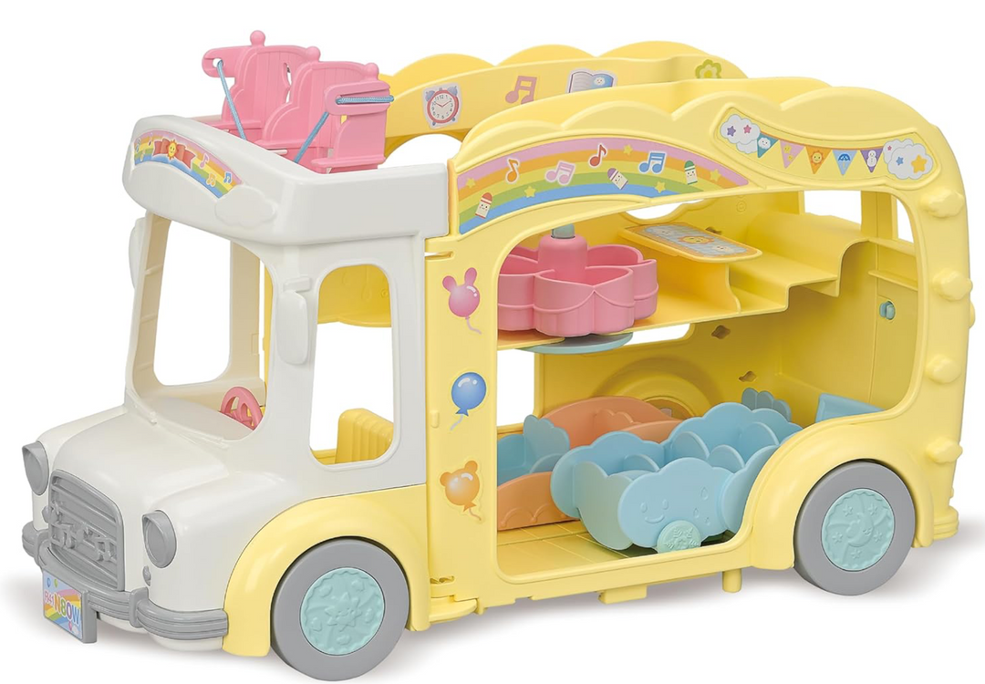 Calico Critters Rainbow Fun Nursery Bus - Victoria's Toy Station