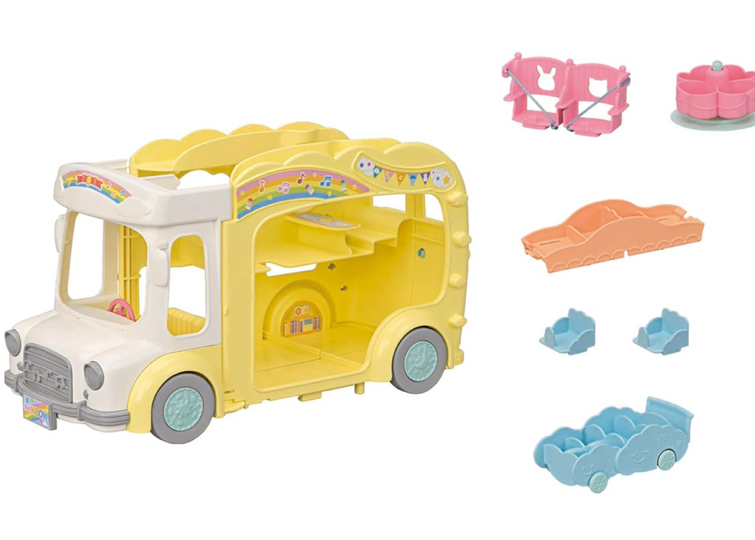 Calico Critters Rainbow Fun Nursery Bus - Victoria's Toy Station