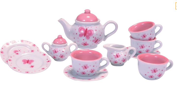 Butterfly Porcelain Tea Set - Victoria's Toy Station