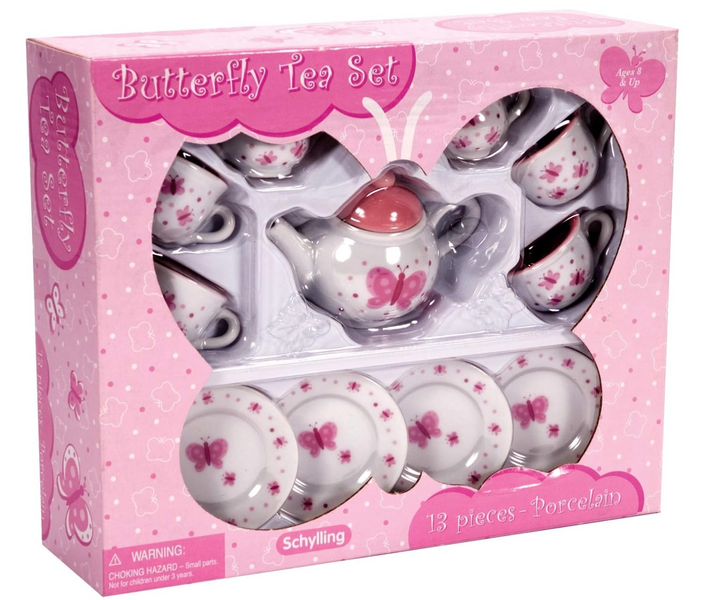 Butterfly Porcelain Tea Set - Victoria's Toy Station