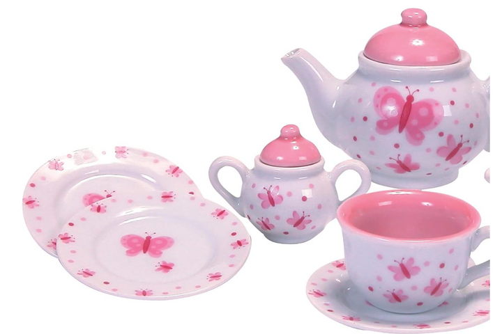 Butterfly Porcelain Tea Set - Victoria's Toy Station