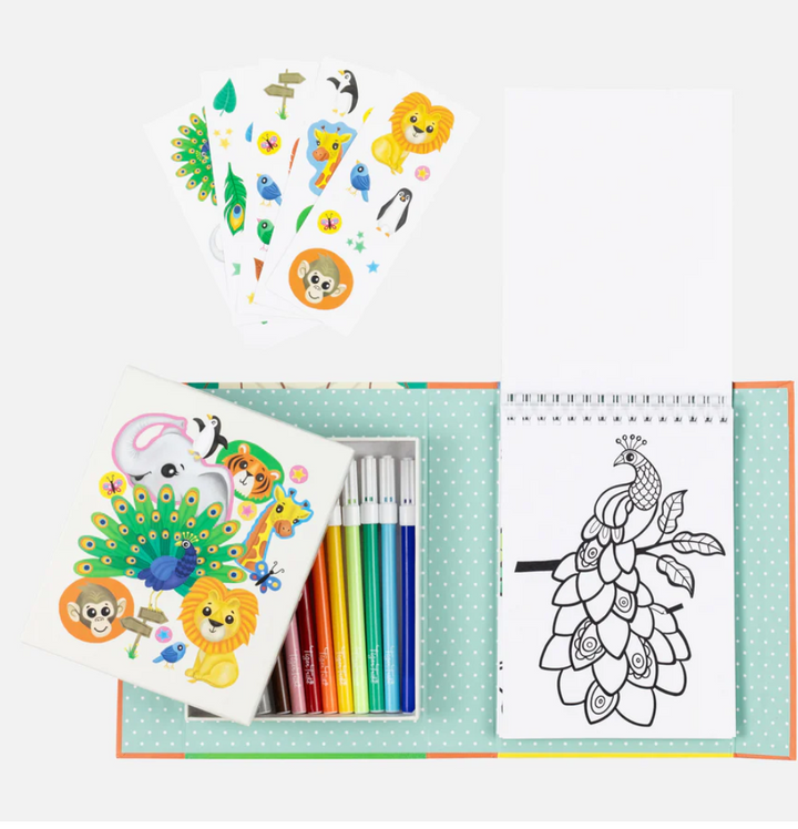 Colouring Set - Zoo - Victoria's Toy Station