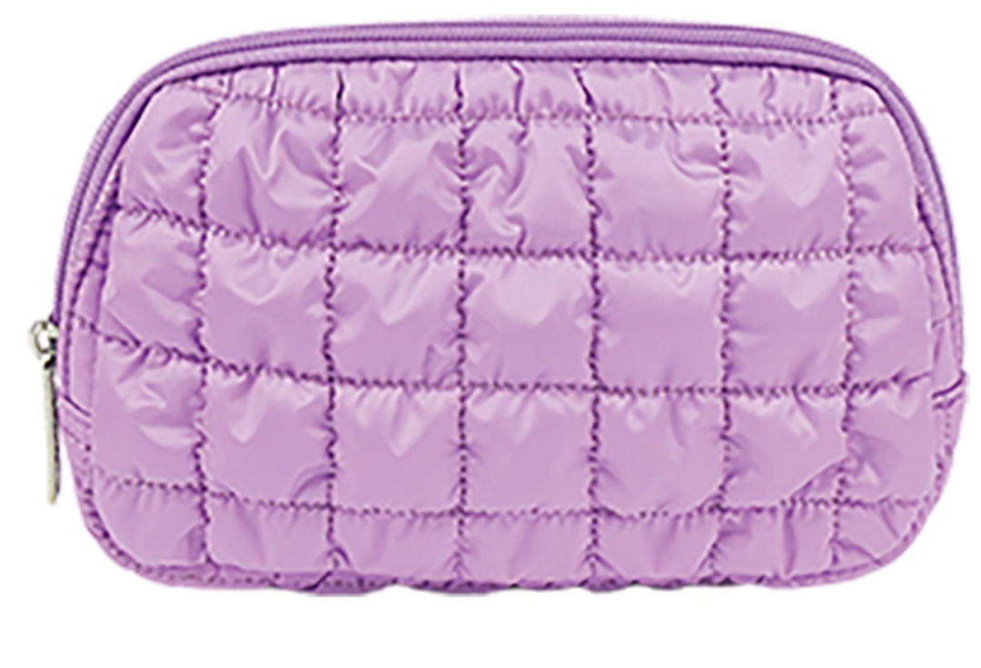 Lavender Quilted Belt Bag