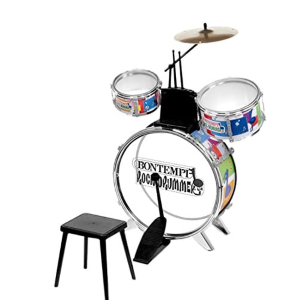 Toy Drum Set With Stool