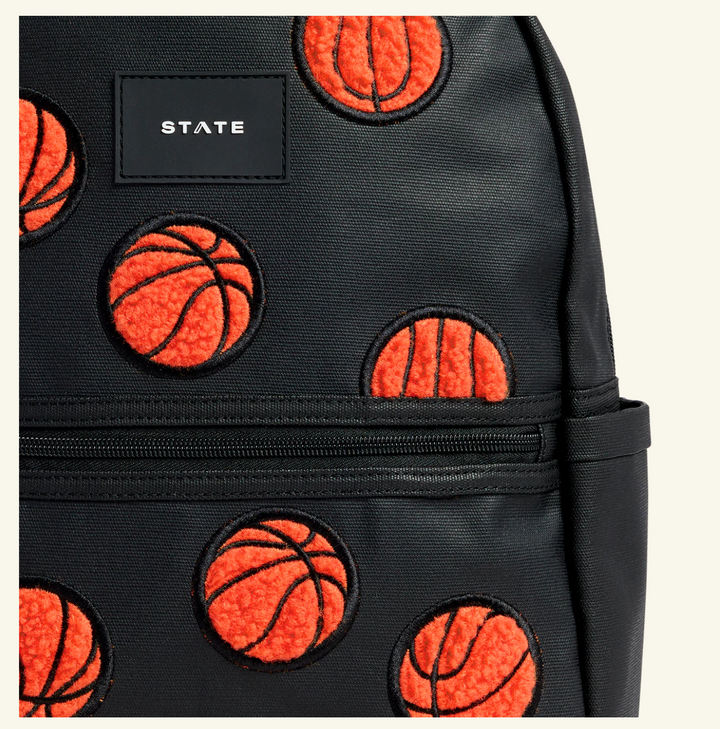 KANE DOUBLE POCKET OVERSIZED FUZZY BASKETBALLS BACKPACK - Victoria's Toy Station