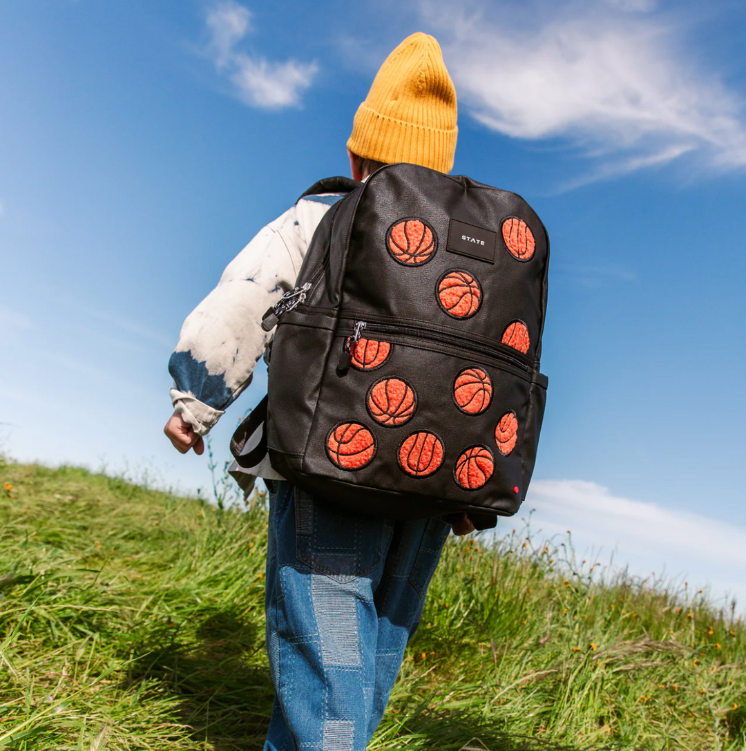 KANE DOUBLE POCKET OVERSIZED FUZZY BASKETBALLS BACKPACK - Victoria's Toy Station