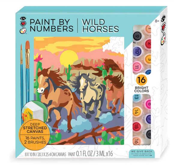 Paint By Number Wild Horses