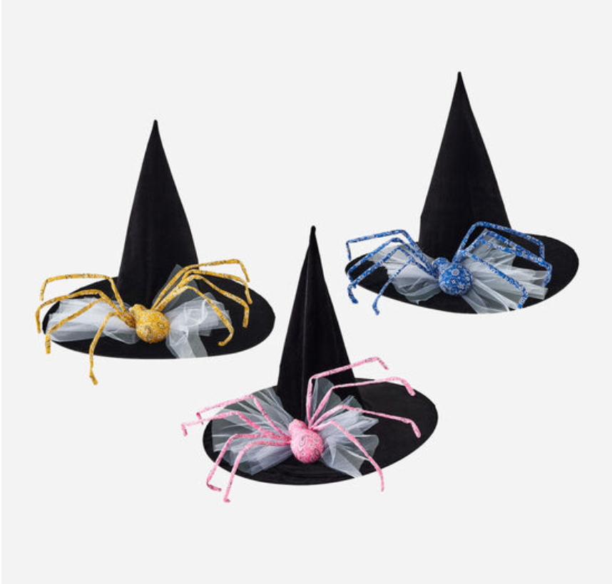 Colorful Bandana Fabric Spider Witch Hat