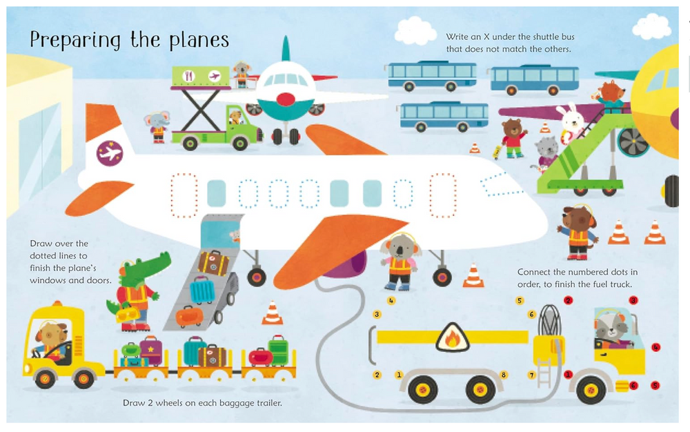 Wipe Clean Airport Activities - Victoria's Toy Station