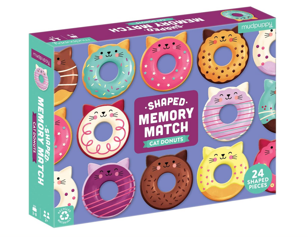 Cat Donuts Shaped Memory Game - Victoria's Toy Station