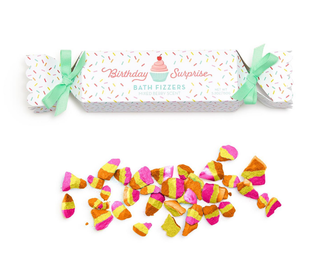 Birthday Surprise Sweet Berry Bath Fizzer Cracker