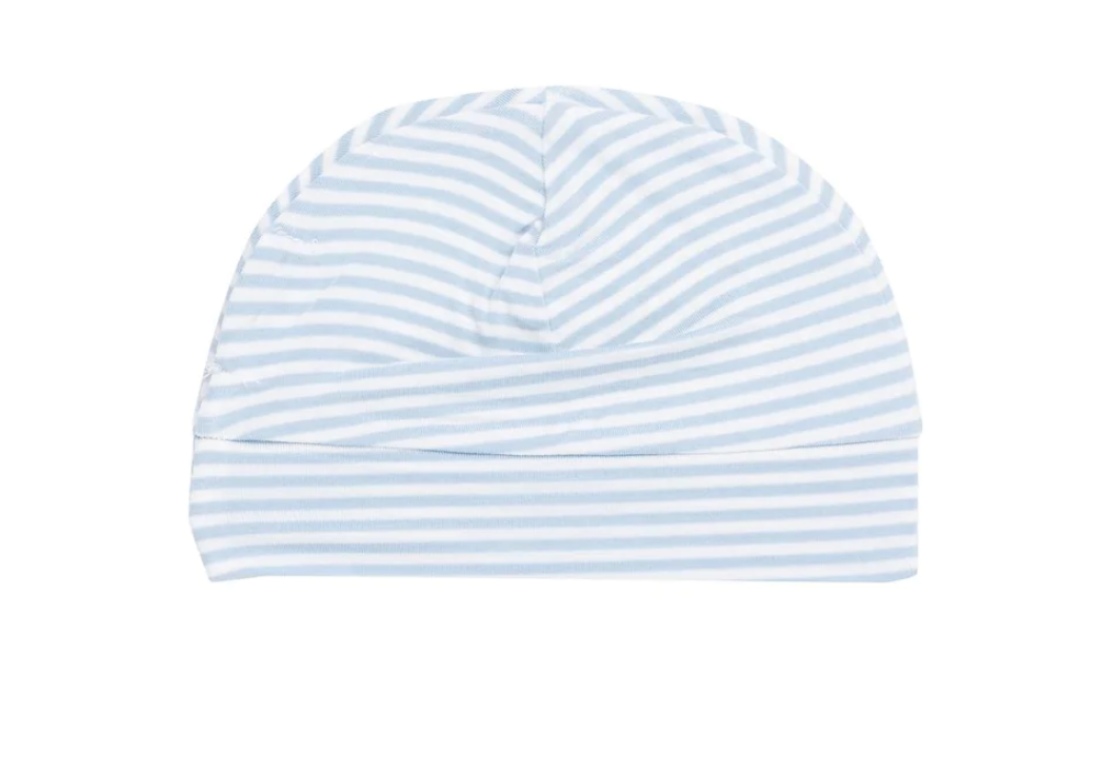 Blue Stripe Beanie Hat