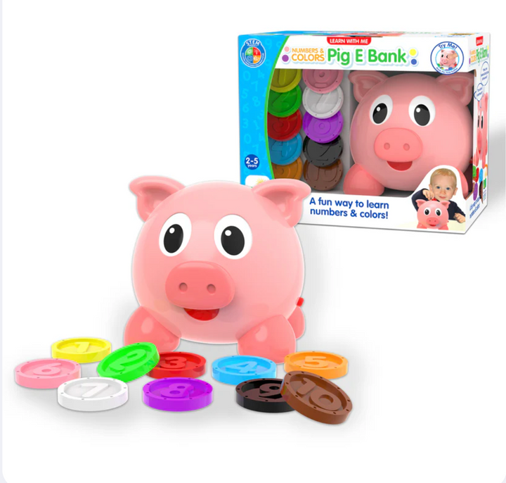 Numbers & Colors Pig E Bank - Victoria's Toy Station