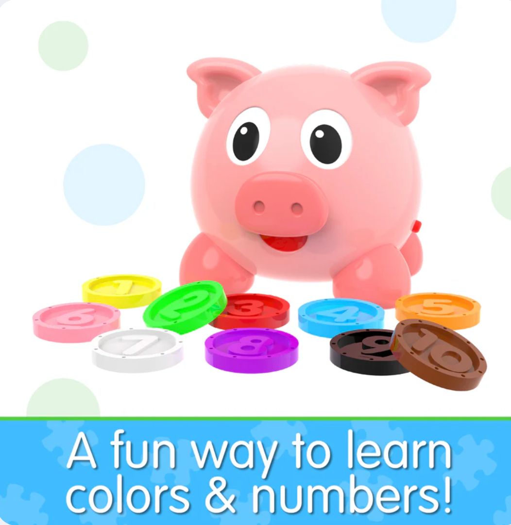 Numbers & Colors Pig E Bank - Victoria's Toy Station