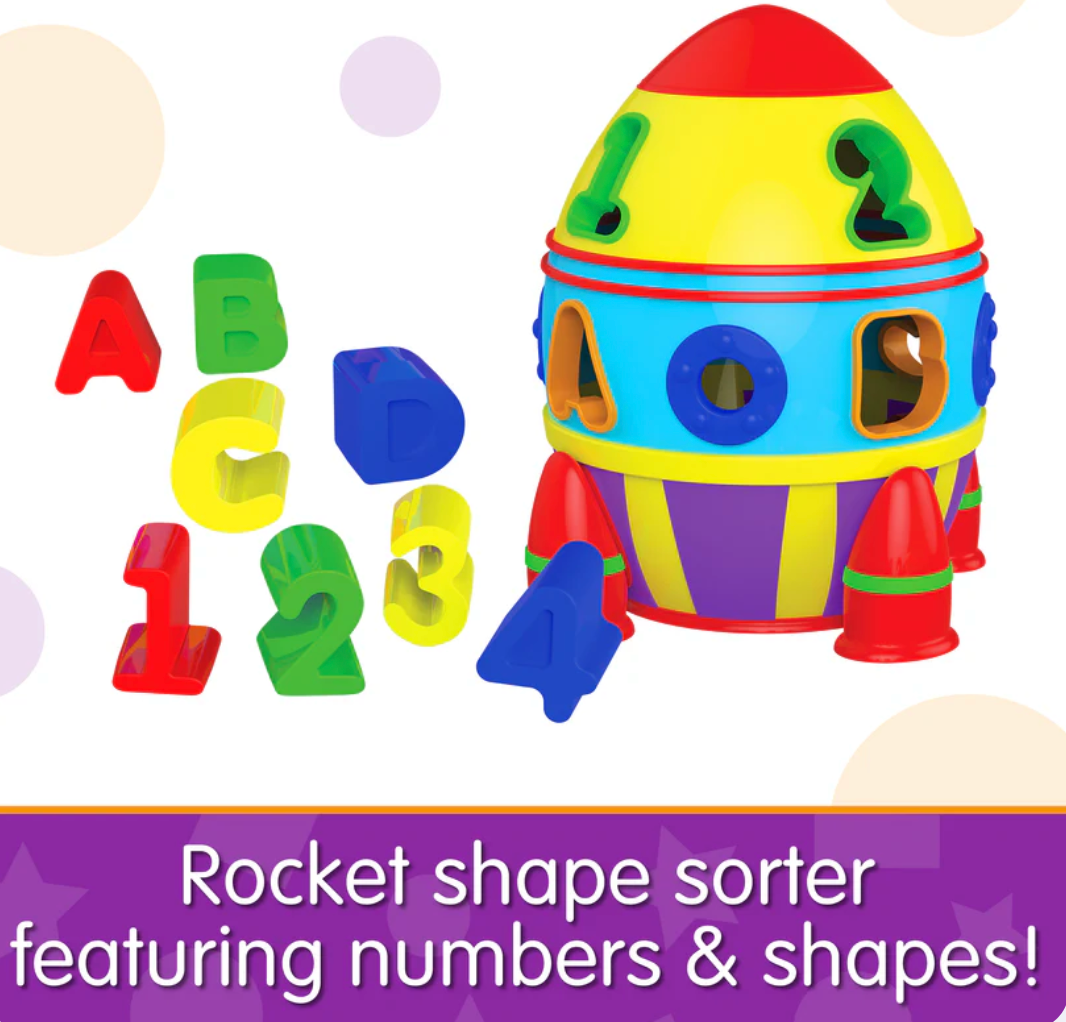 Rocket Shape Sorter - Victoria's Toy Station