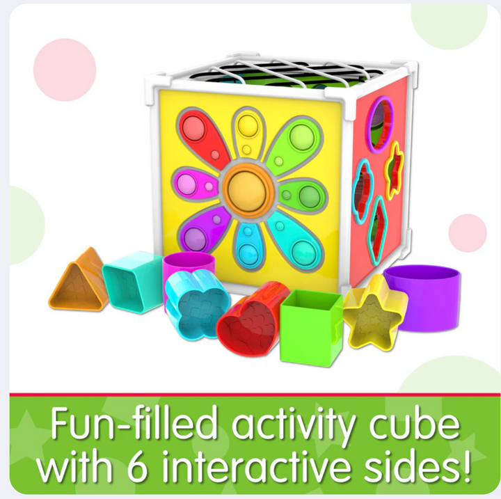 Pop and Discover Activity Cube - Victoria's Toy Station