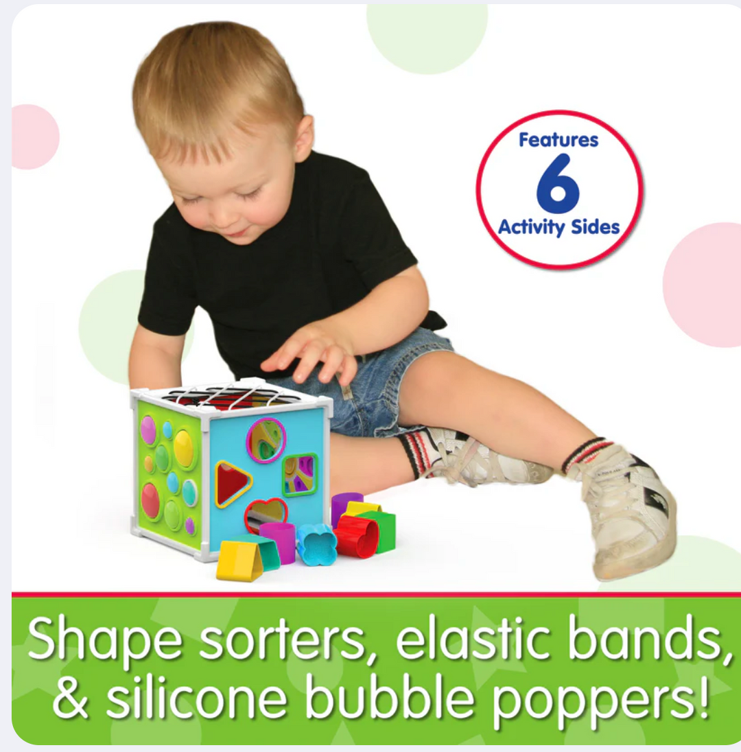 Pop and Discover Activity Cube - Victoria's Toy Station