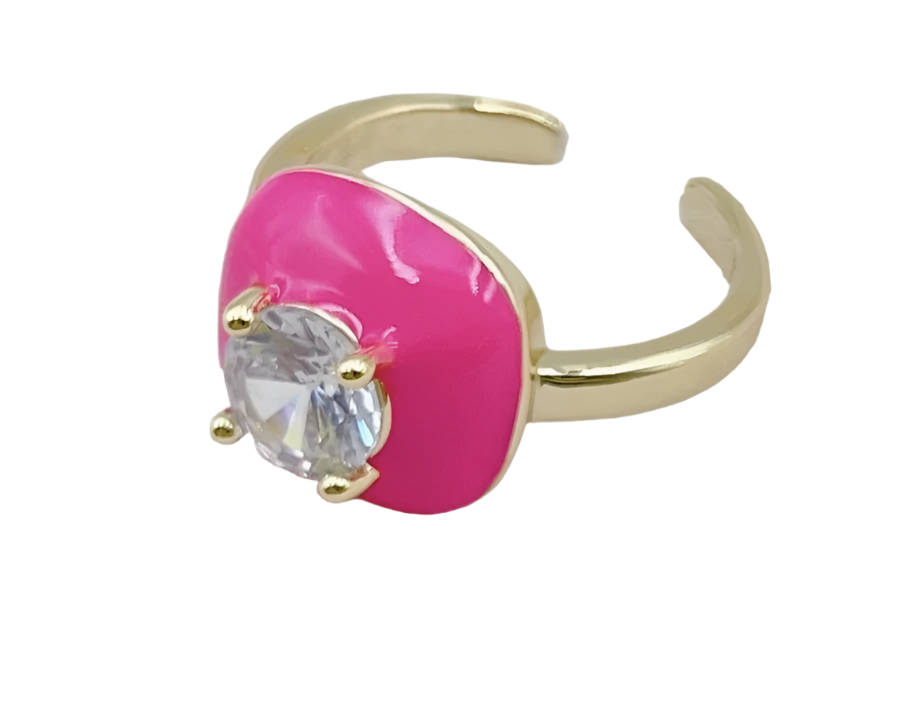 Emily Hot Pink Ring - Victoria's Toy Station