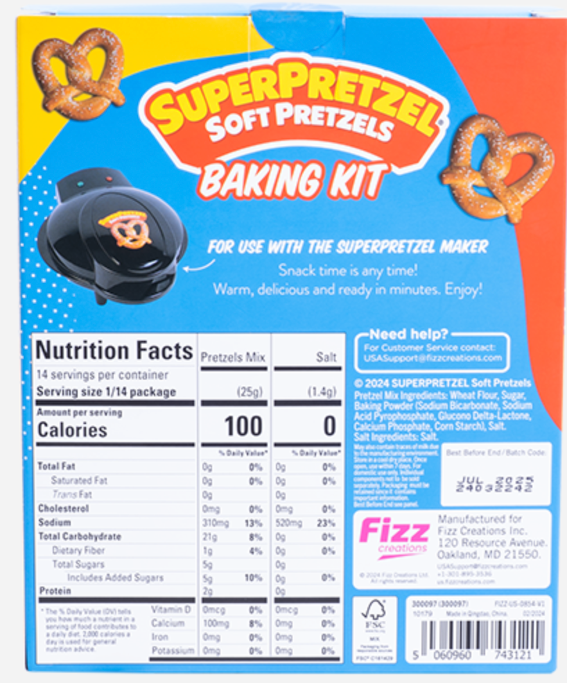 Super Pretzel Baking Kit - Victoria's Toy Station