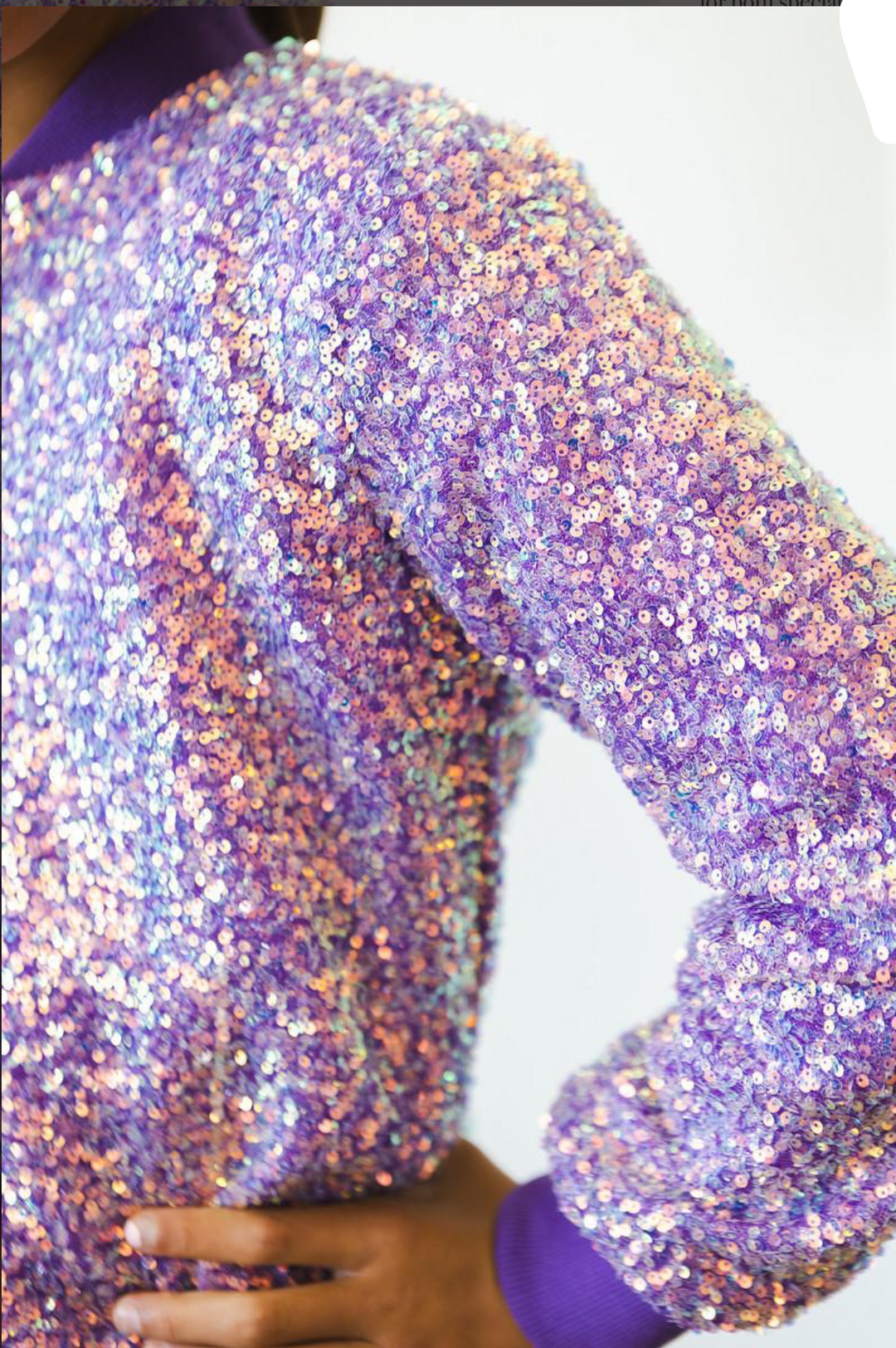 PURPLE SEQUIN JACKET - Victoria's Toy Station