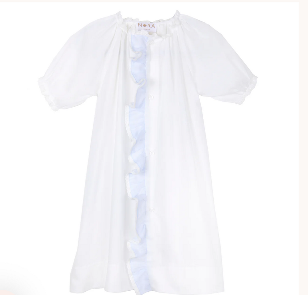 BABY CLASSIC RUFFLE COTTON DAYGOWN - Victoria's Toy Station