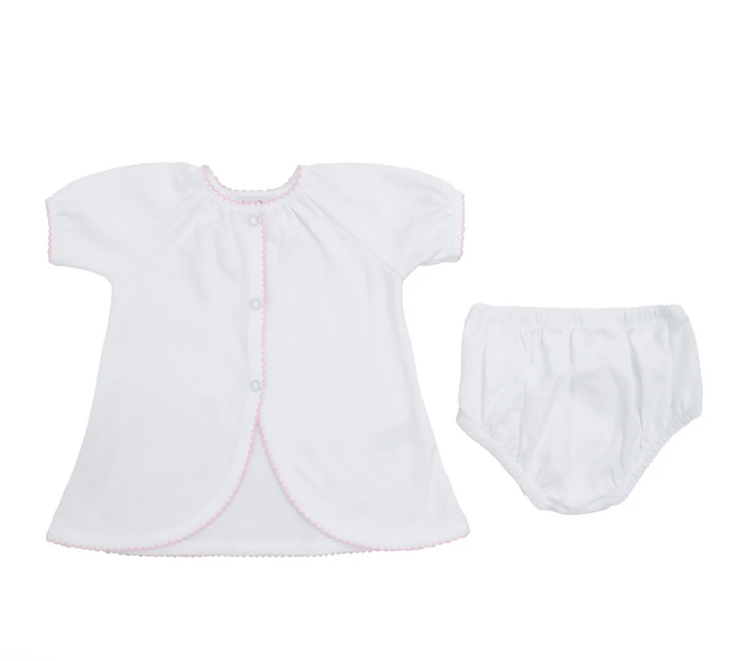 BABY COTTON KNIT SHORT SLEEVE DIAPER SET - Victoria's Toy Station