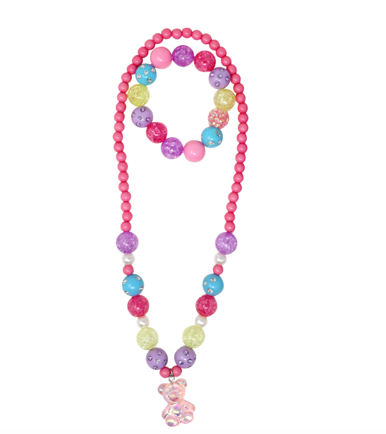 Gummy Bear Necklace and Bracelet Set - Victoria's Toy Station