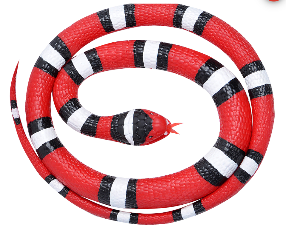 Scarlet Rubber Snake - Victoria's Toy Station