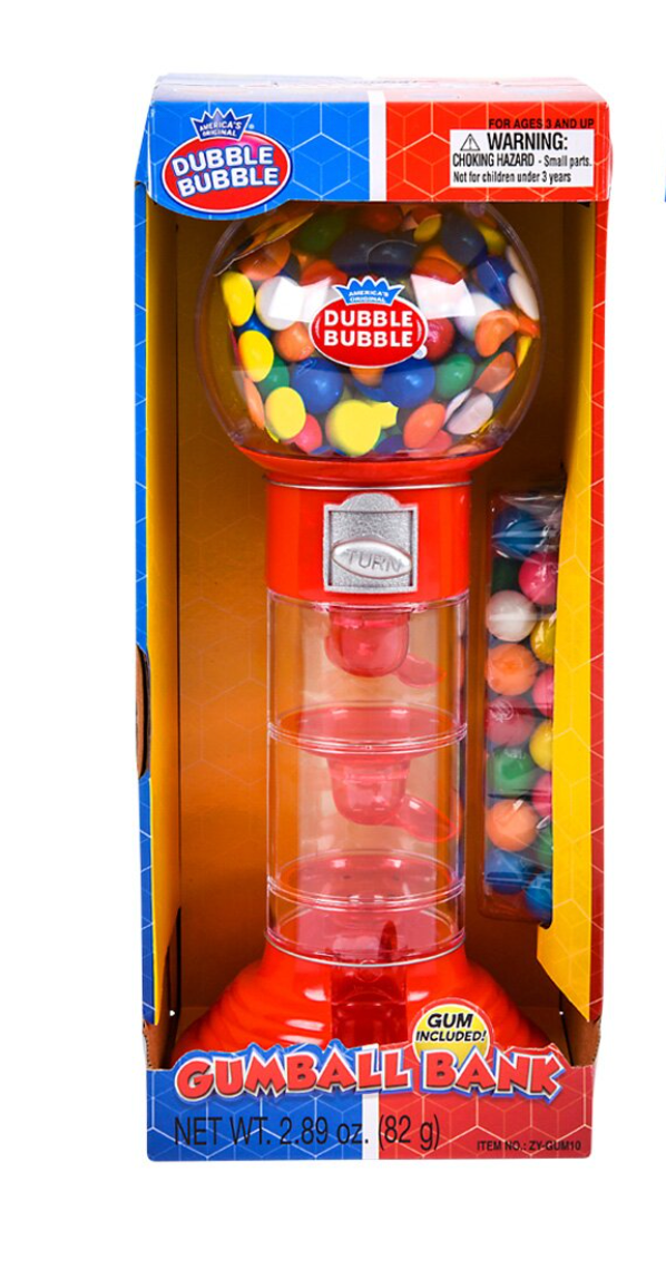 10.50" Spiral Fun Gumball Bank - Victoria's Toy Station