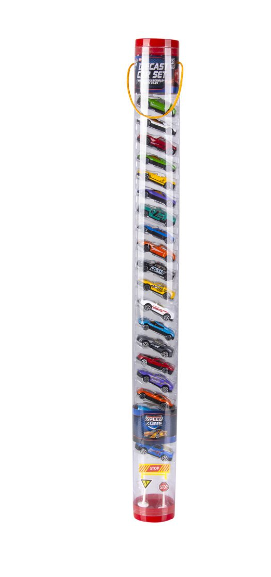 Diecast Car Tube - Victoria's Toy Station