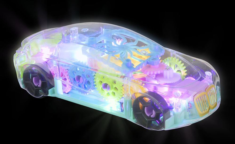 8" Light Up Transparent Car - Victoria's Toy Station