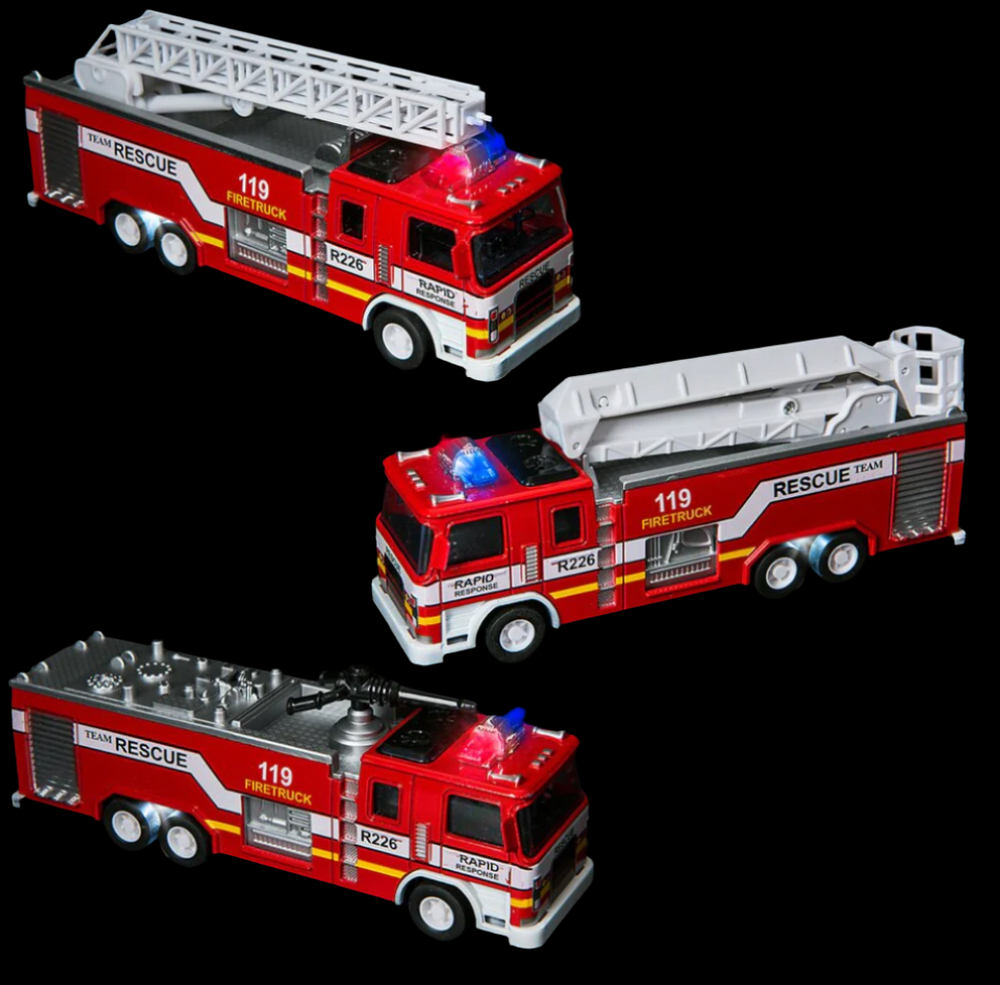 7" Light and Sound Fire Engine - Victoria's Toy Station