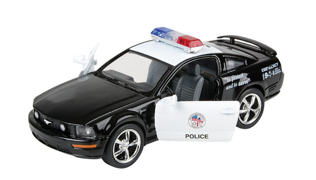 5" 2006 Ford Mustang GT Police Car - Victoria's Toy Station