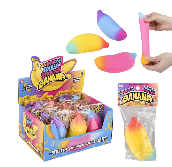 Stretch & Squeeze Rainbow Banana