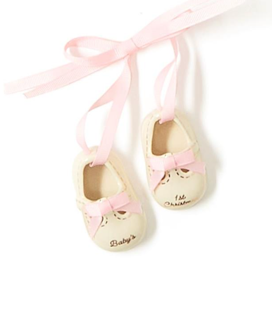 Baby's First Christmas Ornament Shoes