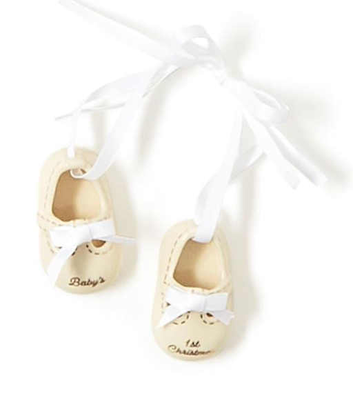 Baby's First Christmas Ornament Shoes