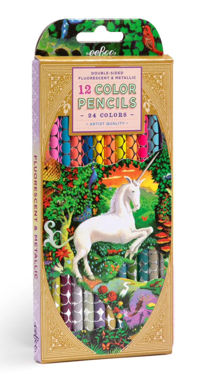 Unicorn Garden 12 Double Special Pencils - Victoria's Toy Station