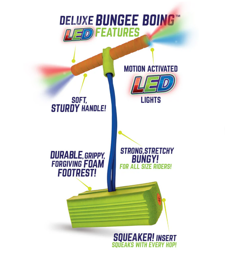 Jumparoo LED Deluxe Bungee Boing Jump & Squeak Pogo